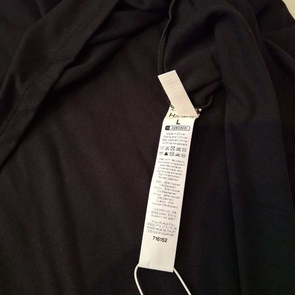 Halara Jersey Knit Dress Sz L Midi Pockets Neutral Minimalist Athleisure - Picture 10 of 15